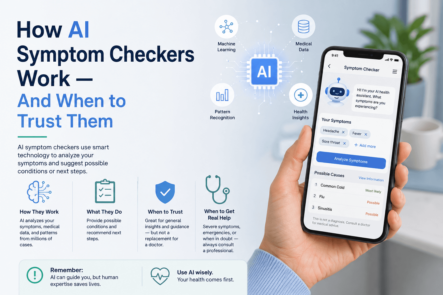 How AI Symptom Checkers Work — And When to Trust Them