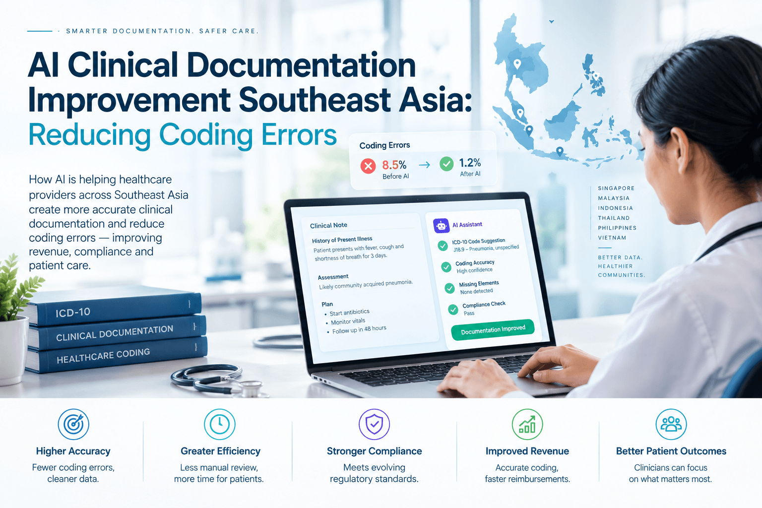 AI Clinical Documentation Improvement Southeast Asia: Reducing Coding Errors