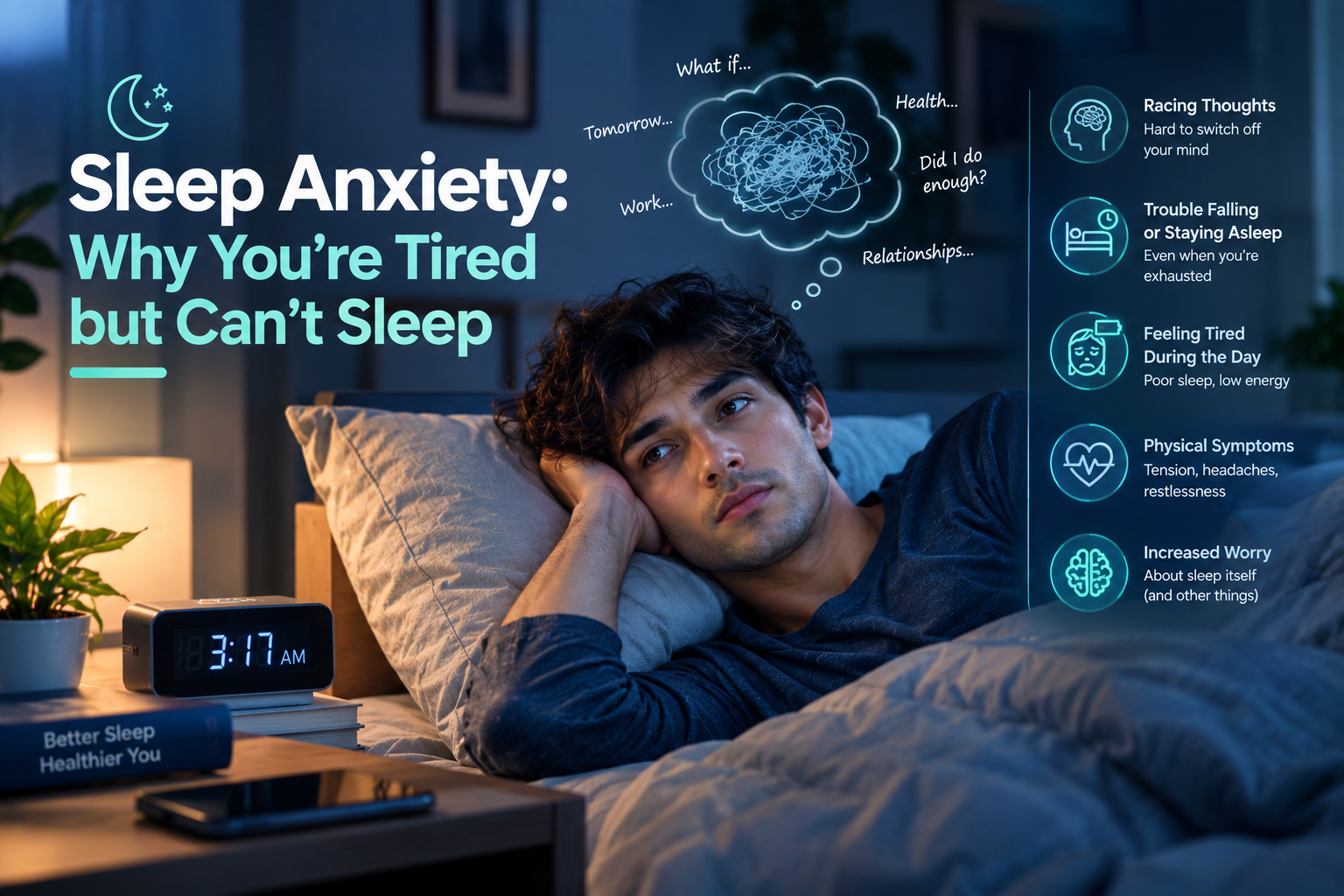 Sleep Anxiety: Why You're Tired but Can't Sleep