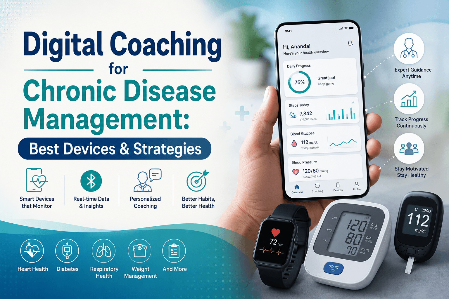 Digital Coaching Chronic Disease Management: Best Devices & Strategies