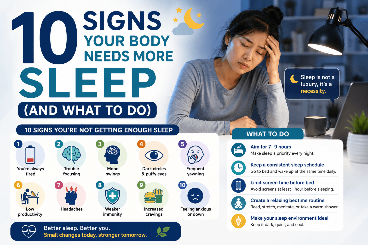 10 Signs Your Body Needs More Sleep (And What to Do)