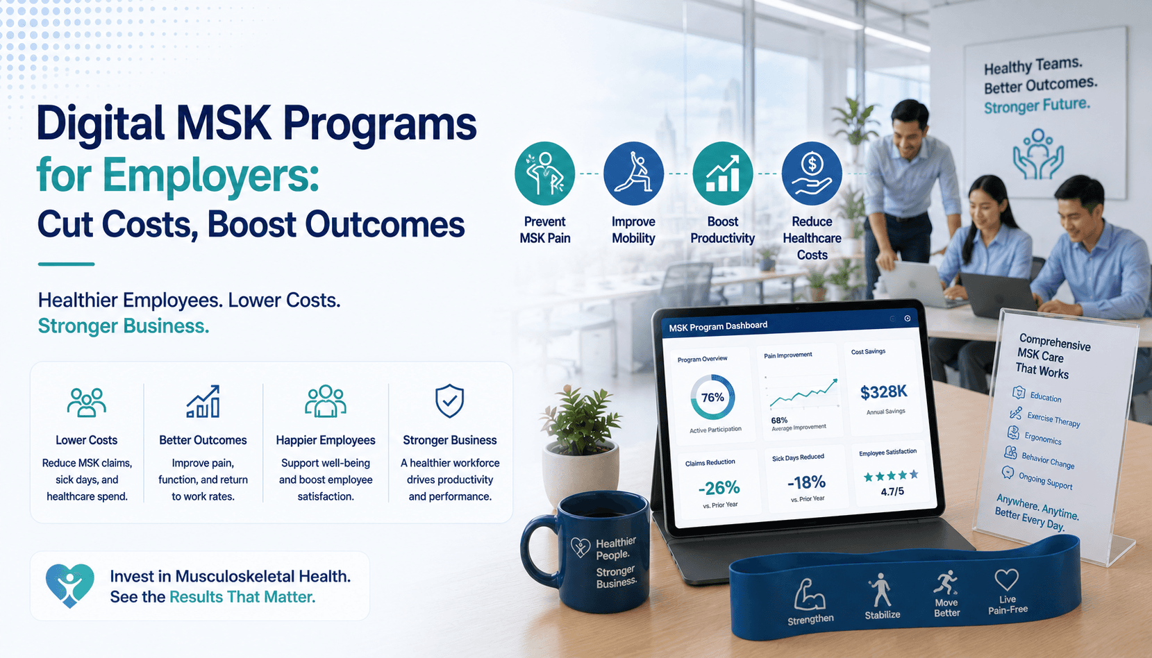 Digital MSK Programs for Employers: Cut Costs, Boost Outcomes